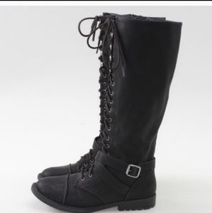 Mossimo tall lace boots size 6.5